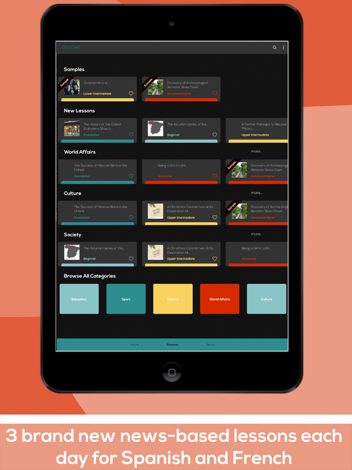 Newsdle Learn Spanish French