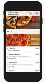 center pizza bjæverskov iphone screenshot 2