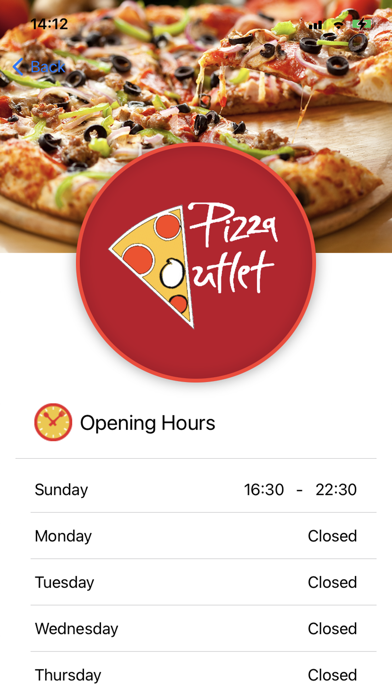 Pizza Outlet Screenshot