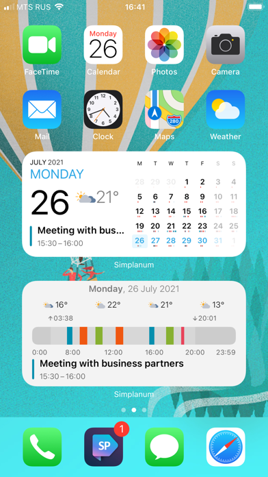 Simplanum - Calendar and Notes Screenshot