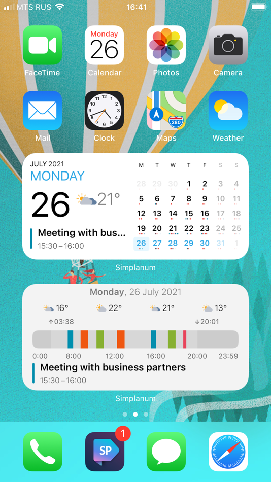 #7. Simplanum - Calendar and Notes (iOS) 由: Simplanum Team