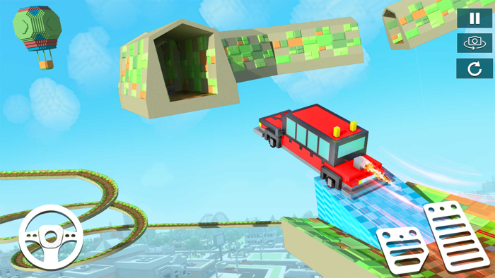 Blocky Racing Mega Ramps