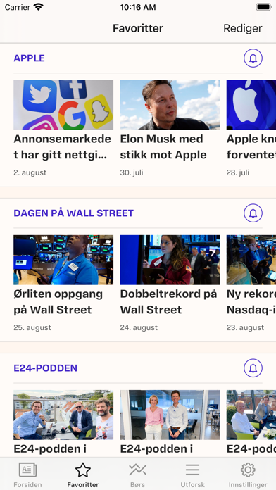 E24 - nyheter om økonomi Screenshot