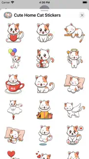 cute home cat stickers iphone screenshot 3