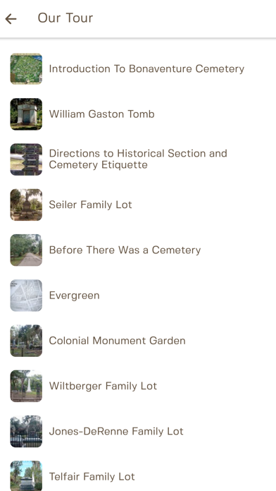Bonaventure Cemetery Tours Screenshot