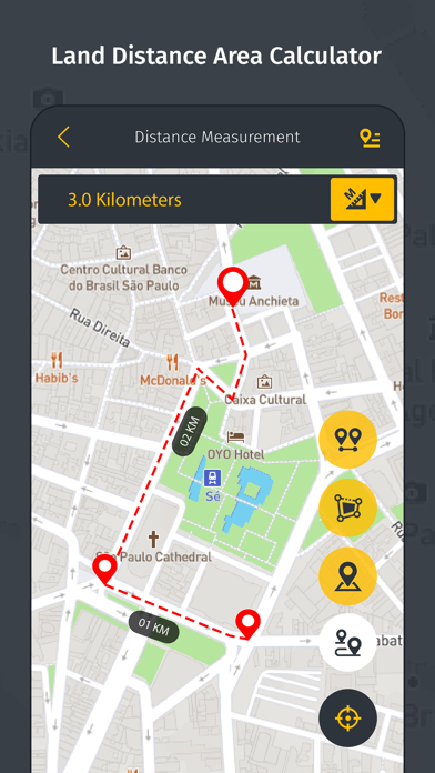 Land Distance Area Calculator Screenshot