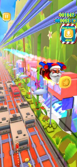 Game screenshot Santa Christmas Runner Sim 3D apk