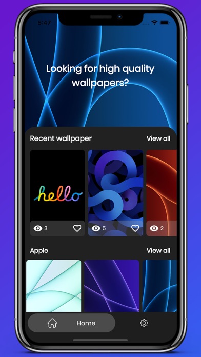 Wallpapers App Screenshot