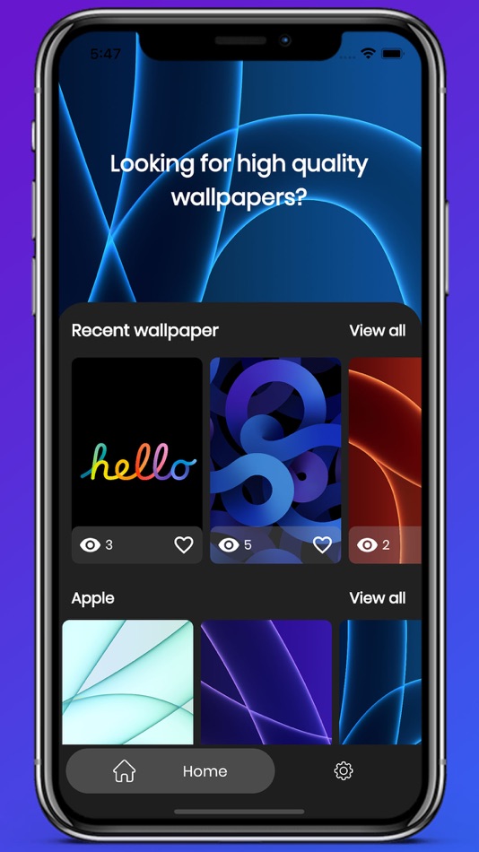 #2. Wallpapers App (iOS) Podle: Pixel Web Design