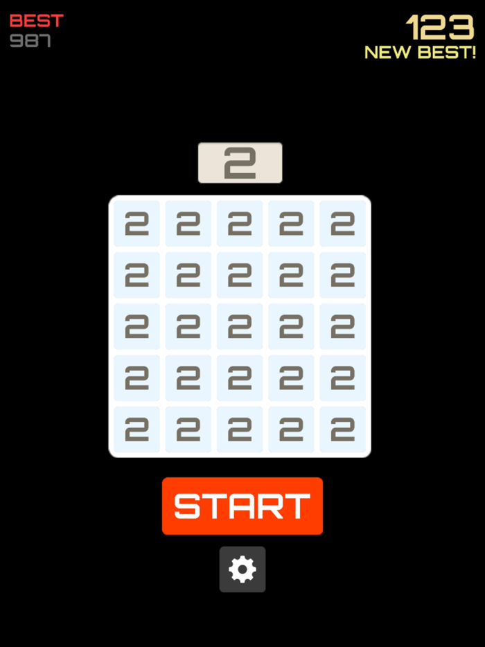 2048 Falling Numbers