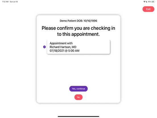 Althea Kiosk iPad screenshot 4 - Medical app
