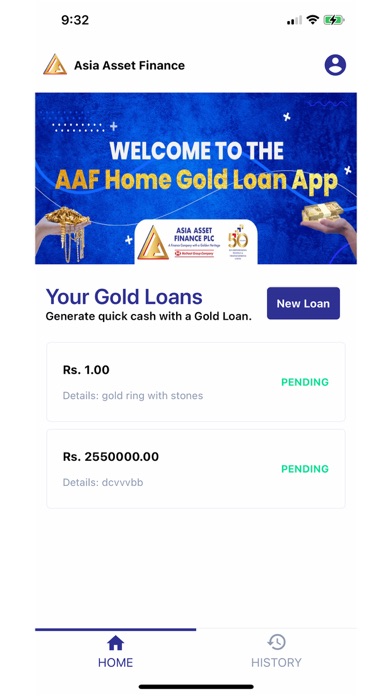 AAF Home Gold Loan App Screenshot