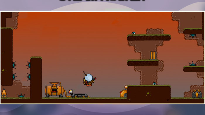 Steam Rocket Platformer Game