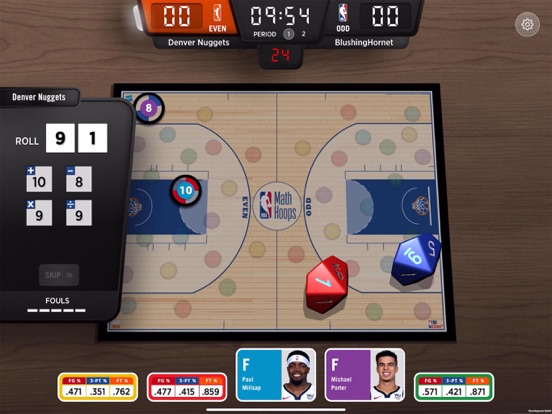 NBA Math Hoops iPad screenshot 8 - Games app