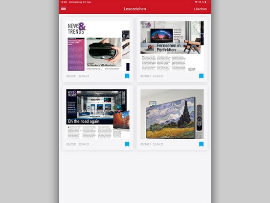 video Magazin iPad app afbeelding 2