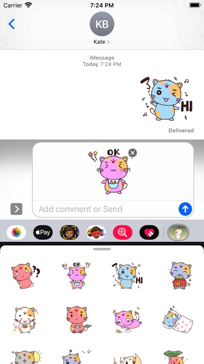 Funny Cat Stickers Pack