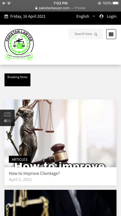 Pakistan Lawyer Screenshot