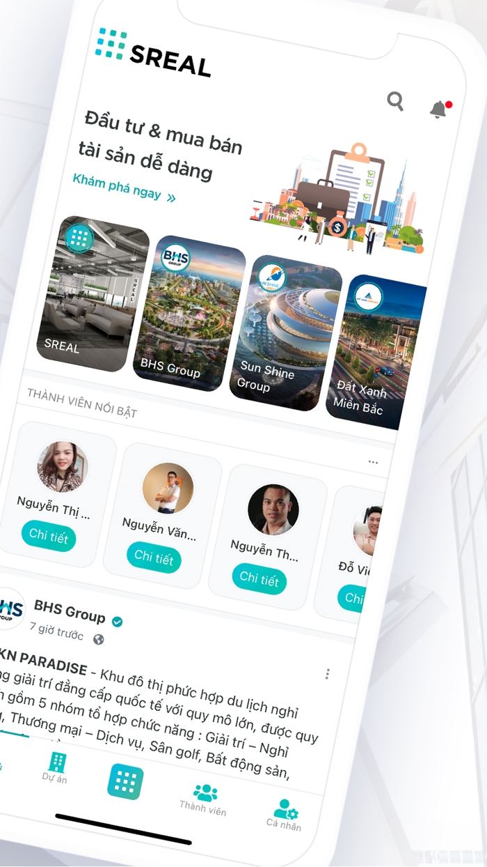SReal -Nền tảng số hóa tài sản