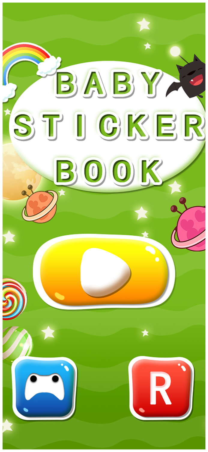 Flashcard stickers book