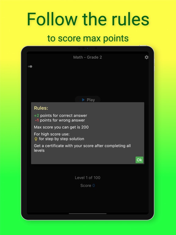 2nd Grade Math Challenge iPad screenshot 4 - Education app