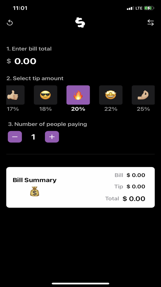 #1. Tip Calculator: Simple (iOS) By: Jason Schneider