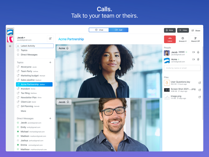 Speakeasy - Calls and Chat