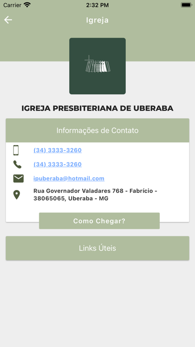 Igreja Presbiteriana Uberaba Screenshot