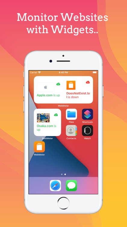 WebMeter: Ping Uptime Widget
