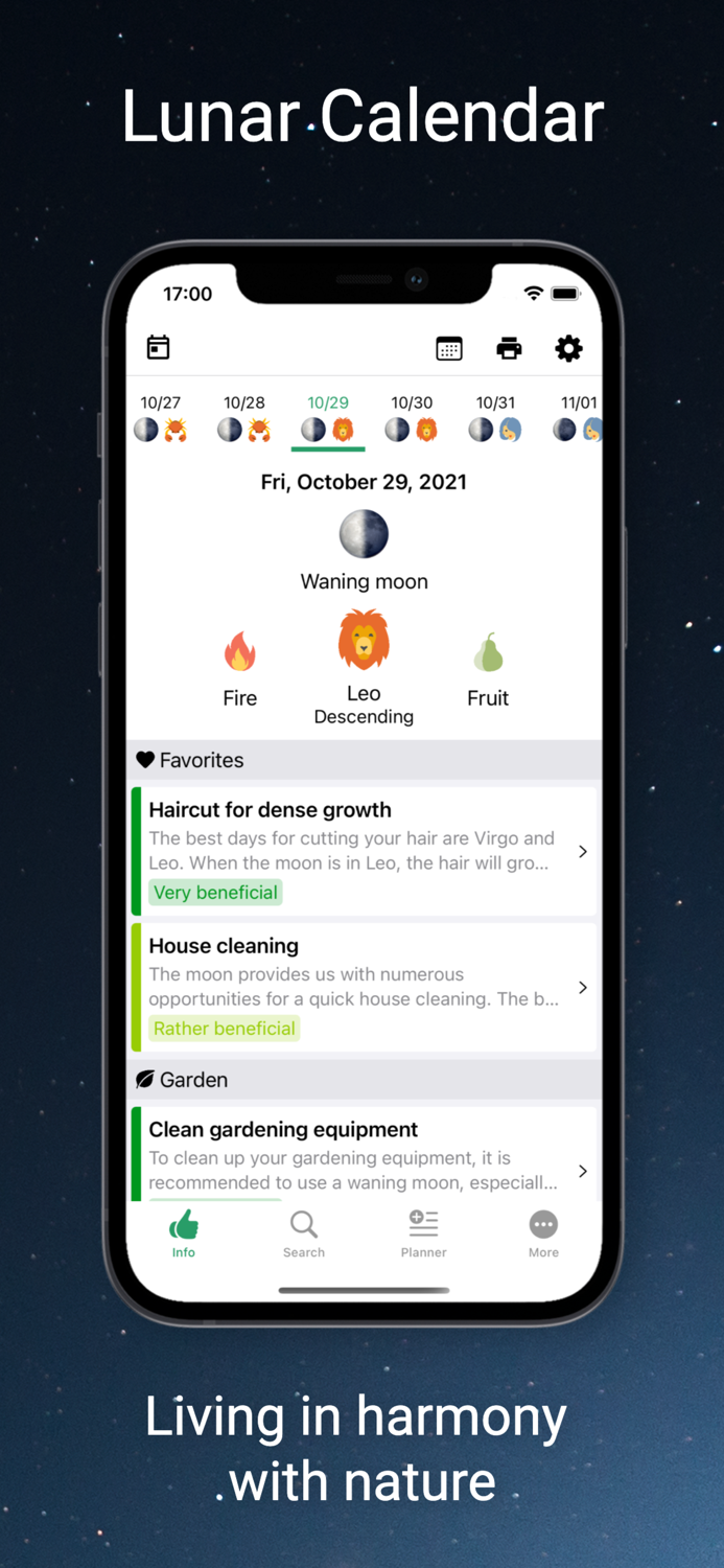 Moon Calendar - Moony