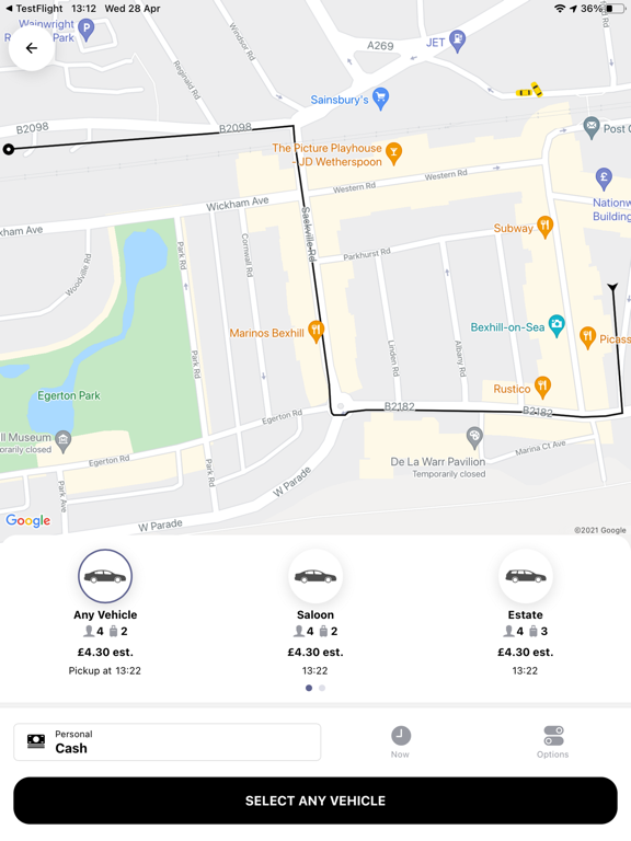 Screenshot #6 pour Town Taxis Bexhill-on-Sea