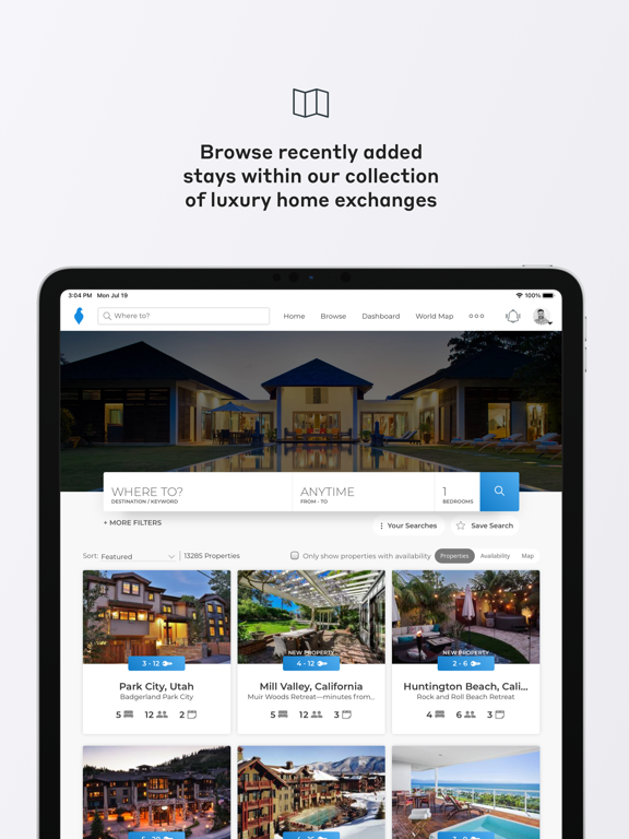 THIRDHOME iPad screenshot 2 - Travel app