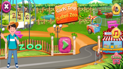 Girls Animal Safari Park Game Screenshot