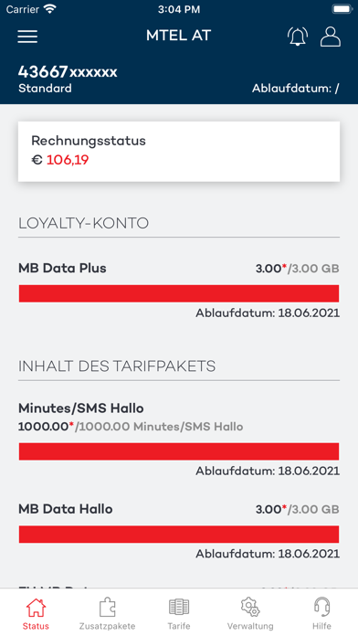 Mein Mtel Austria Screenshot