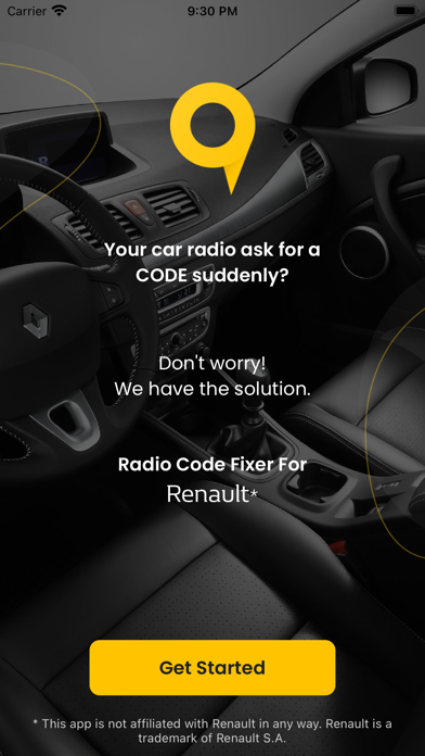 Screenshot #1 pour Radio Code Fixer For Renault