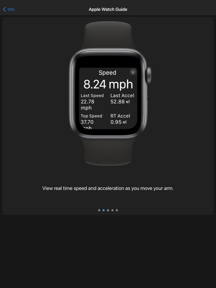 Arm Speed Analyzer for Watch