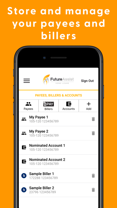 Future Assist Mobile Access Screenshot