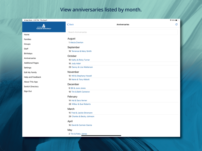 Instant Church Directory