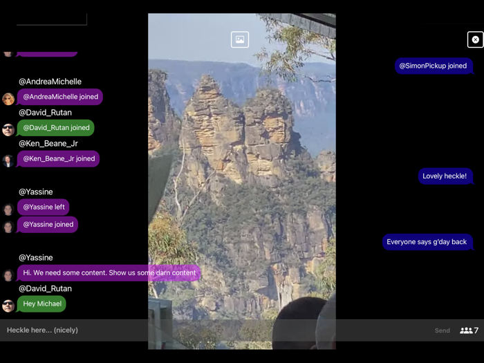 Heckle Live Streaming