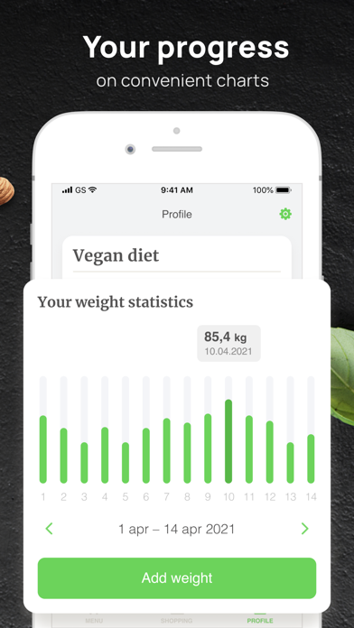 PEP: Vegan - Diet meal plan Screenshot