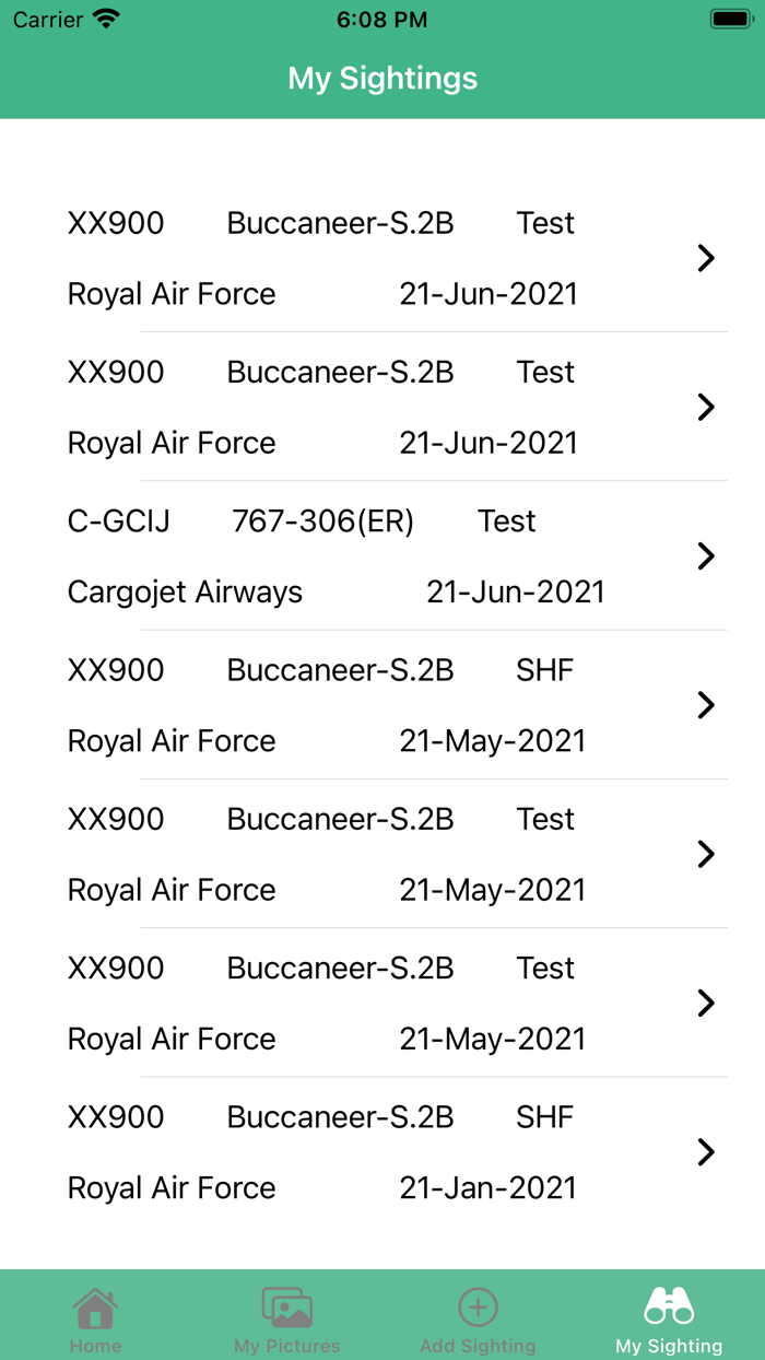 PlaneLogger - Spotters Logbook