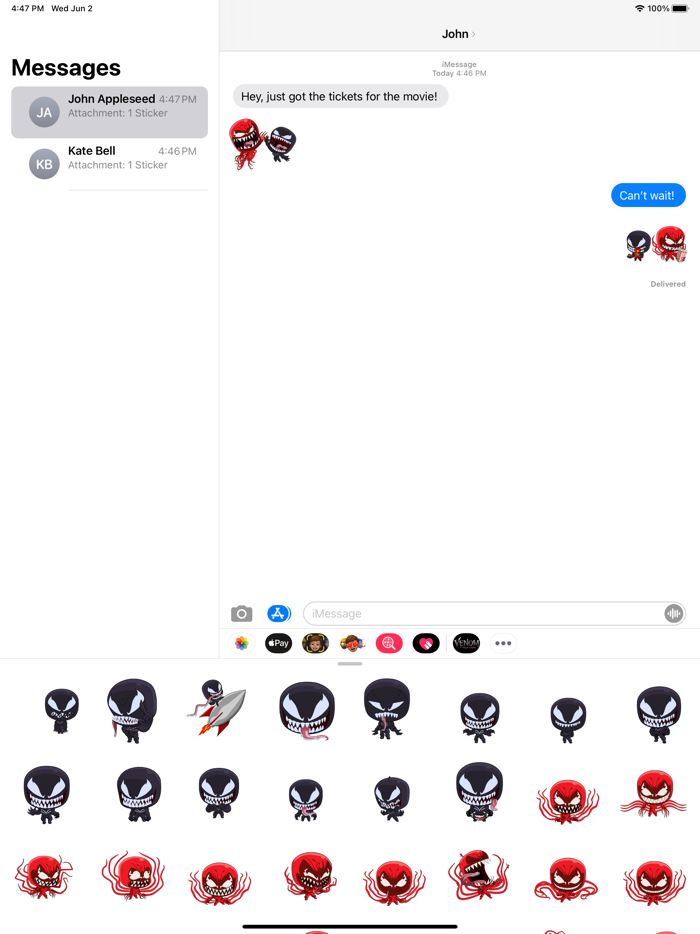 Venom Movie Stickers