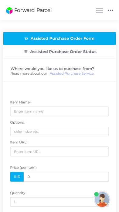 Forward Parcel Screenshot
