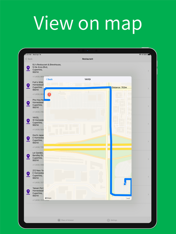 Find Nearby Place of Interests