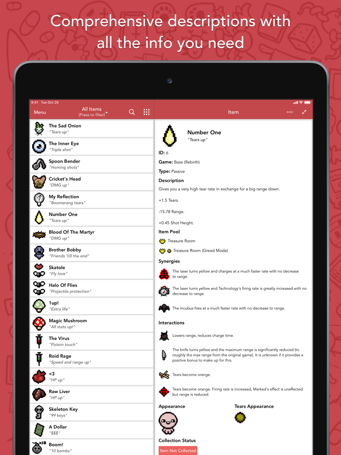 Guide for Binding of Isaac