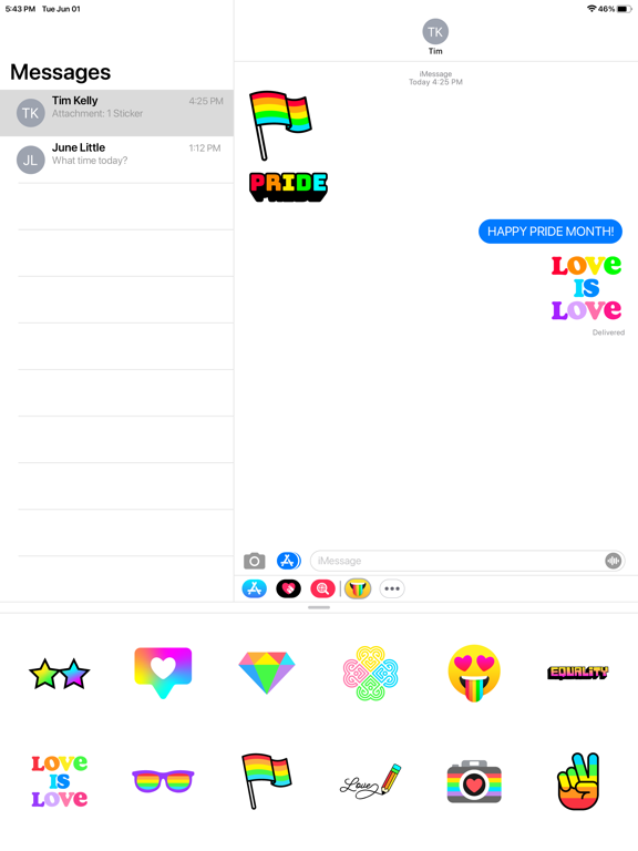 Screenshot #6 pour LGBTQ+ Pride Stickers