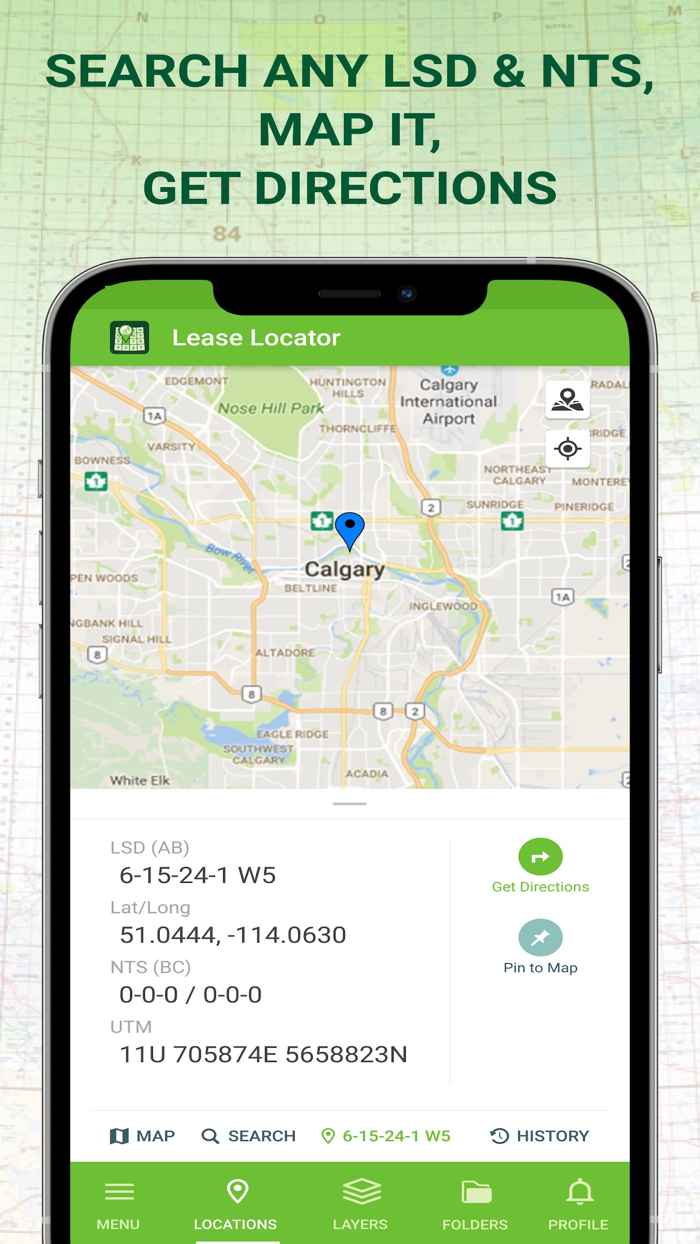 Lease Locator Oilfield LSD NTS