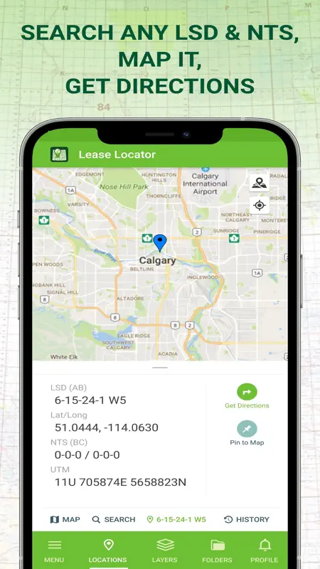 Lease Locator Oilfield LSD NTS screenshot 1 of 6