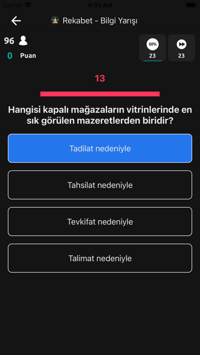 Rekabet - Bilgi Yarışması Screenshot
