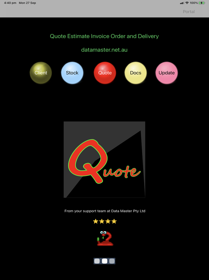 #1. Quote Invoice Order (iOS) Podle: Data Master Pty Ltd