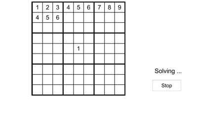 Sudoku Solution Finder Screenshot